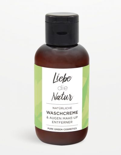 Liebe die Natur - natürliche Waschcreme & Augen Make-Up Entferner 100 ml