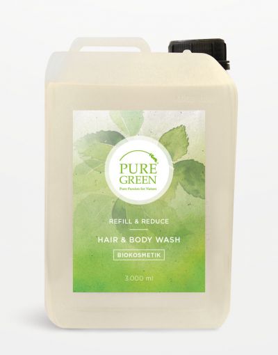 Pure Green BIO Hair & Bodywash Zitronenmelisse - Kanister 3 Liter
